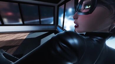 Catwoman Pov in the office