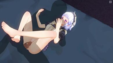 3D HENTAI The maid came at night for your sperm