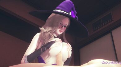 Genshin Impact Hentai 3D - POV Lisa boobjob suck and fucked